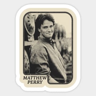 Matthew Perry // Retro Aesthetic Fan Art Design Sticker